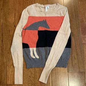 Four Colored Horse Sweater